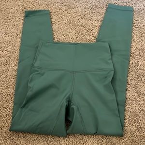 28” align green lulu lemon leggings